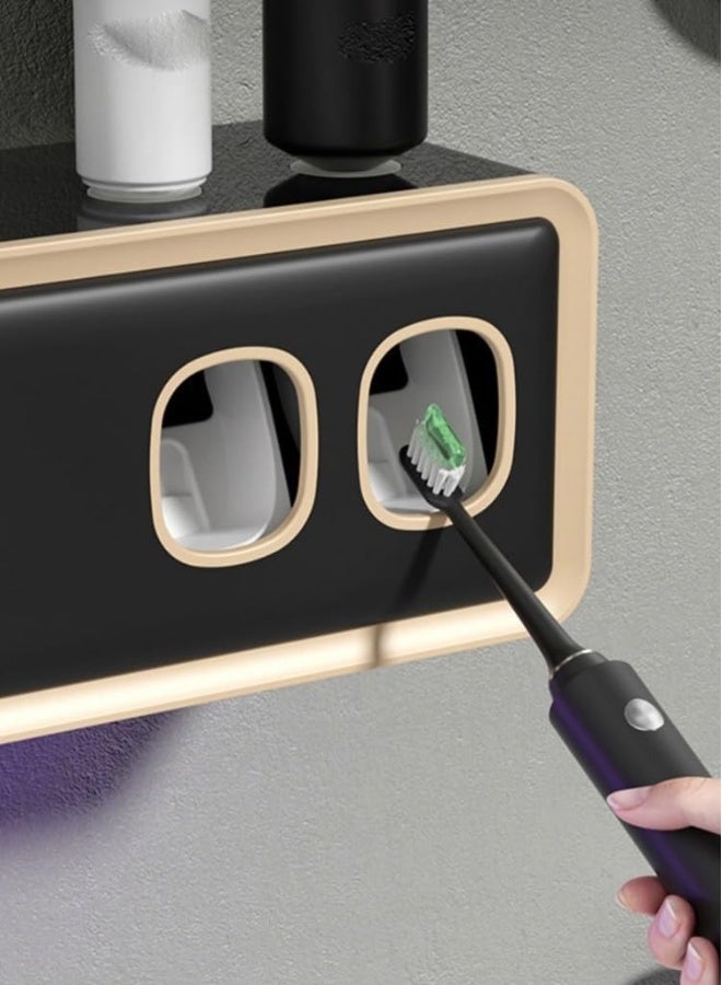 Wall Mounted Toothbrush Holder, Bathroom Storage Organizer, Ultraviolet Disinfection Toothbrush Holder  - Image 3