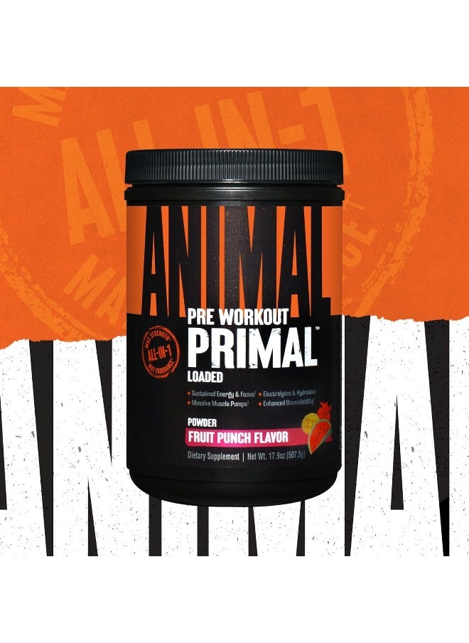 ANIMAL - Primal Preworkout Powder – Synergy Of Energy, Focus, Endurance, Hydration And Absorption Carefully Dosed With Patented Ingredients For Maximum Effectiveness – Next Generation Preworkout Formula - Image 1