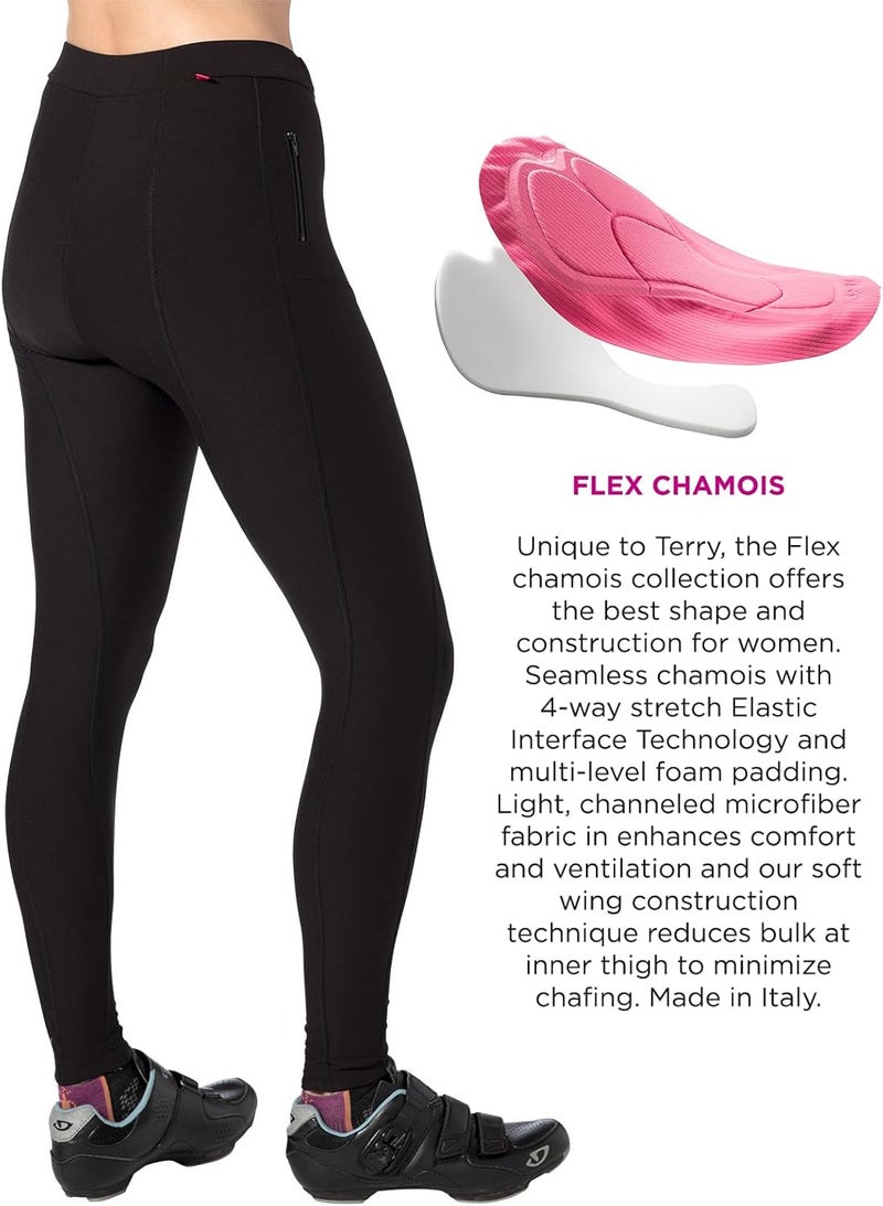 Terry Coolweather Cycling Padded Tights for Women - Regular 29 inch Inseam Thermal Pants - Image 2