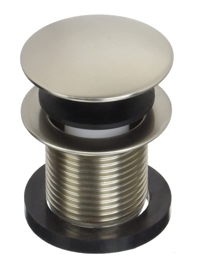 ويست براس سدادة تصريف حوض الاستحمام Westbrass A398R-07 مقاس 1-1/2 بوصة NPSM ذات خيط خشن على شكل فطر، مطلية بالنيكل الساتان - Image 1
