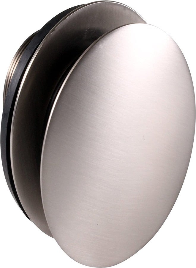 ويست براس سدادة تصريف حوض الاستحمام Westbrass A398R-07 مقاس 1-1/2 بوصة NPSM ذات خيط خشن على شكل فطر، مطلية بالنيكل الساتان - Image 5