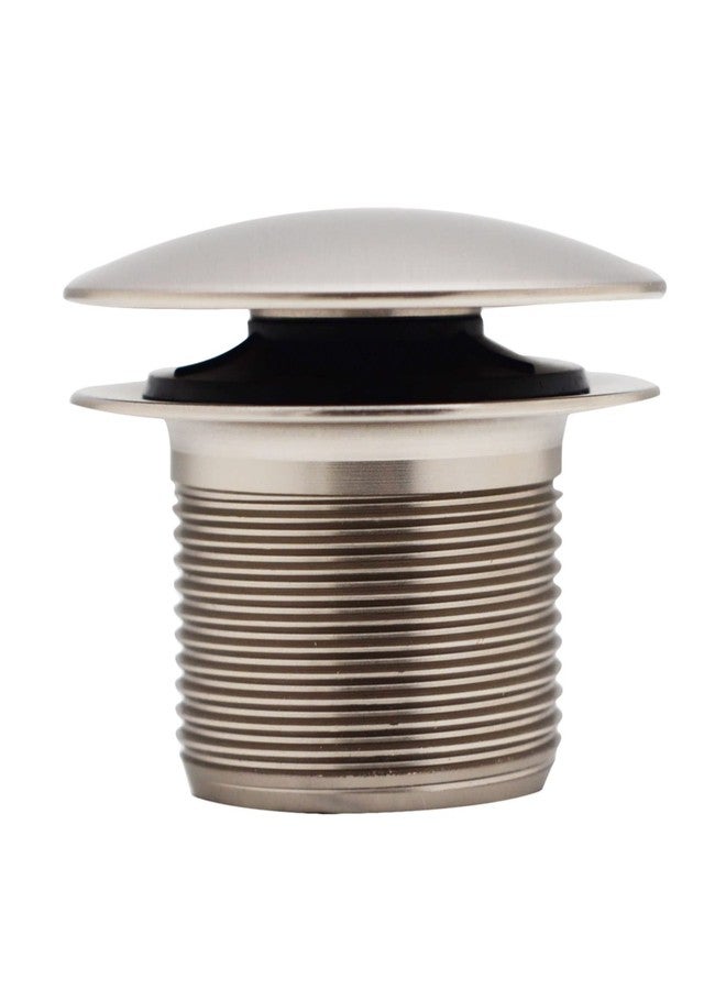 ويست براس سدادة تصريف حوض الاستحمام Westbrass A398R-07 مقاس 1-1/2 بوصة NPSM ذات خيط خشن على شكل فطر، مطلية بالنيكل الساتان - Image 3