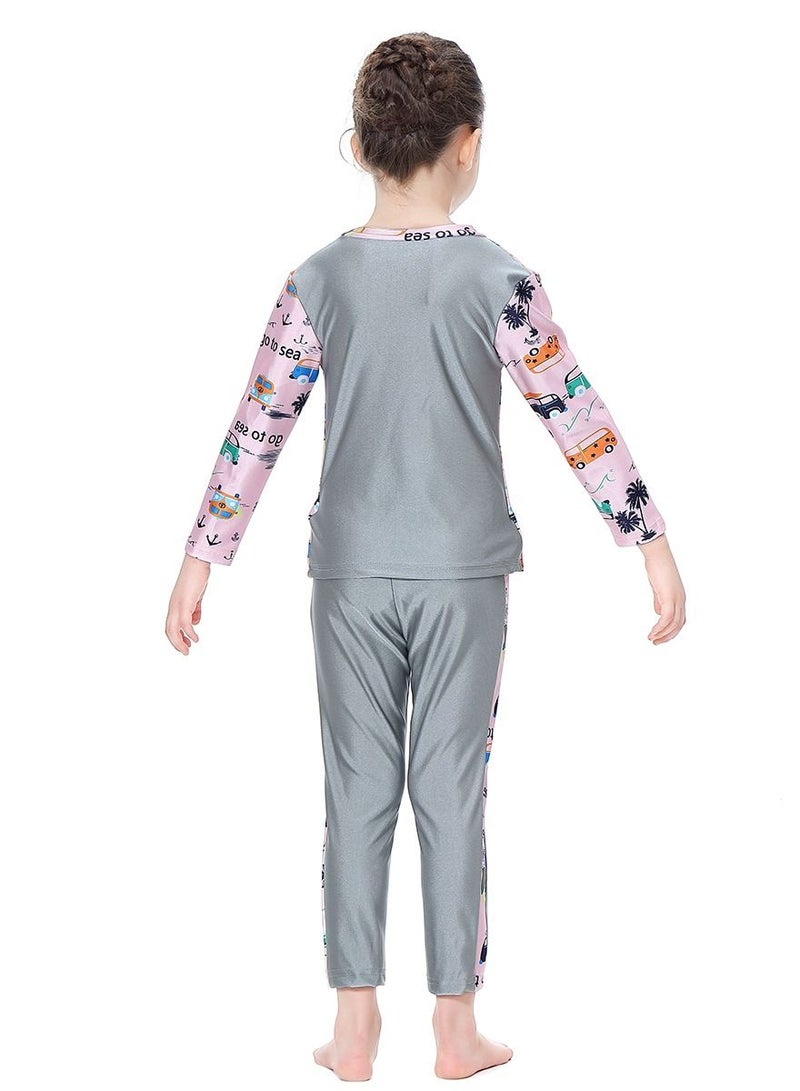 Loquat Girl Swimwear Long Sleeve and Long Trousers - Image 2