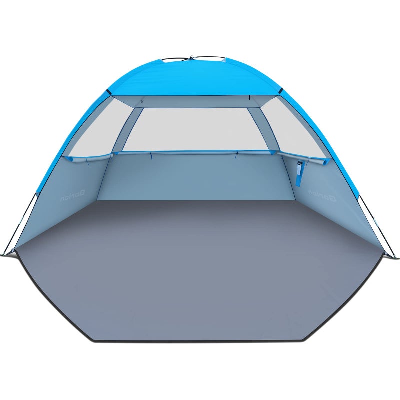 Gorich Beach Tent Sun Shelter for 3/4/6/8/10 Person with UPF 50ï¼‹ UV Protection, Lightweight & Easy Setup Beach Shade Canopy, Portable Beach Shade Tent Beach Cabana - Image 1