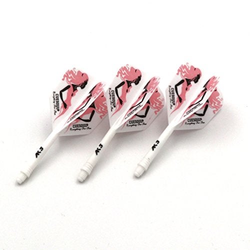 CUESOUL Integrated Dart Shaft and Flights L-Dart Shaft 21mm,White Dart Flights - Image 3
