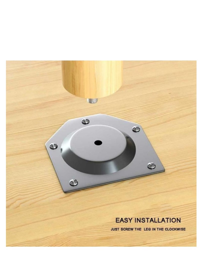 جولدن طاولة طعام حديثة بسيطة خشبية صغيرة مربعة الشكل للمساحات الصغيرة مثل غرفة المعيشة في المنزل أو المكتب أو غرفة الاجتماعات أو المطبخ أو الكافيتريات (80*80 سم) - Image 5