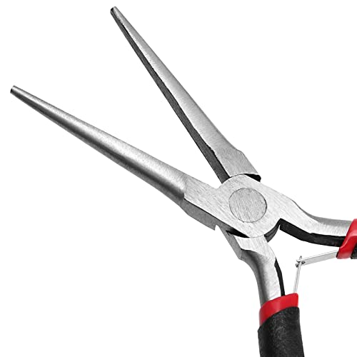 MUKLEI 15 PCS 6 Inch Needle Nose Pliers, Precision Pliers with Extra Long Tips and Non-Serrated Jaws for Wire Wrapping, Jewelry Making, Gripping Gadgets - Image 3