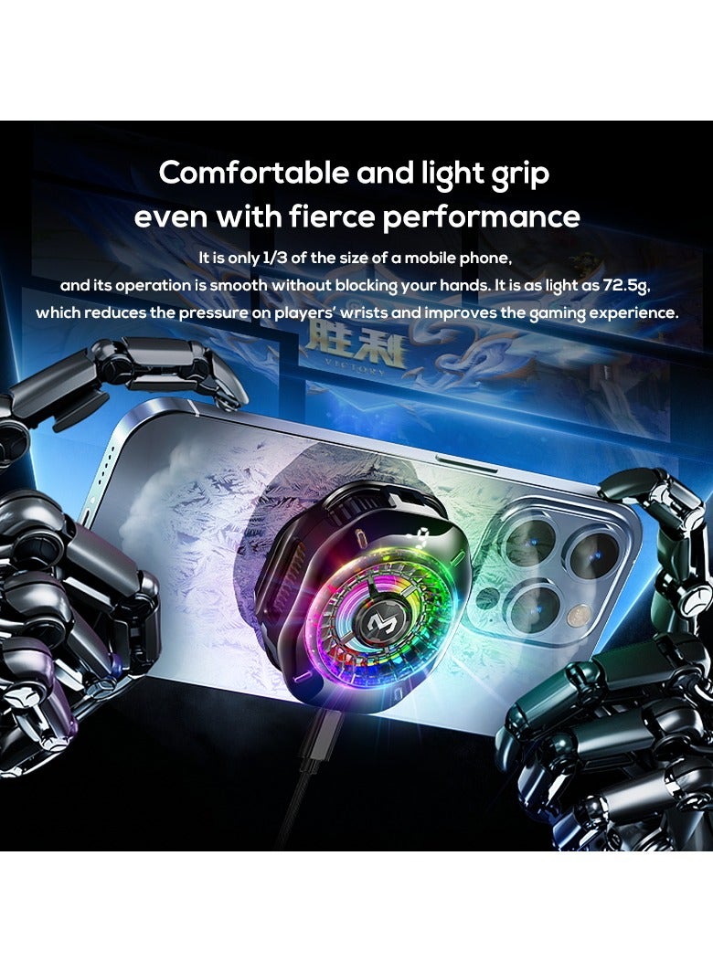 Memo Mobile Phone Cooler for Game Fan PUBG, Designed iPhone 12/13 Series, Live Streaming and Vlog, Semiconductor Heatsink Without Noise iOS Android, ipad Tablet - Image 4