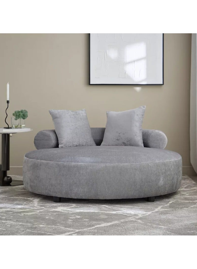 Bless Night Velora Two-Seater Fabric Chaise Lounge with 2 Cushions – Modern & Comfortable - Image 2