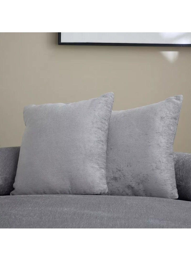 Bless Night Velora Two-Seater Fabric Chaise Lounge with 2 Cushions – Modern & Comfortable - Image 3