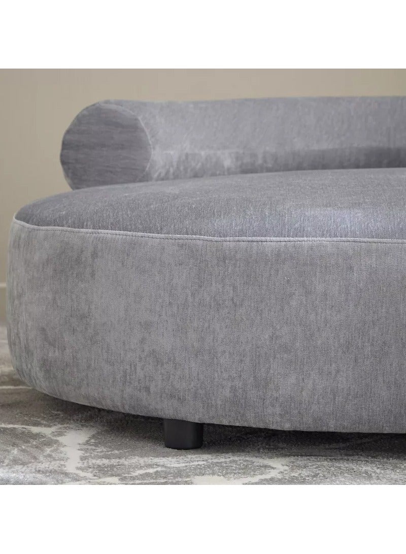 Bless Night Velora Two-Seater Fabric Chaise Lounge with 2 Cushions – Modern & Comfortable - Image 4