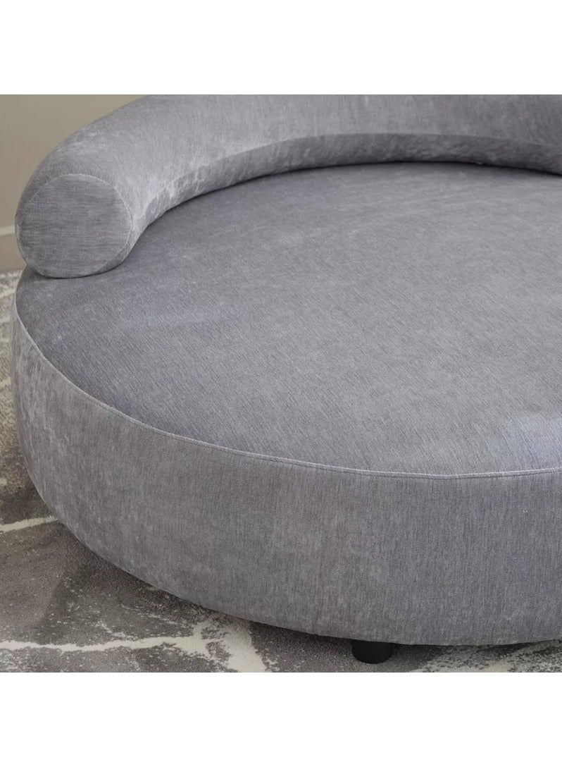 Bless Night Velora Two-Seater Fabric Chaise Lounge with 2 Cushions – Modern & Comfortable - Image 5