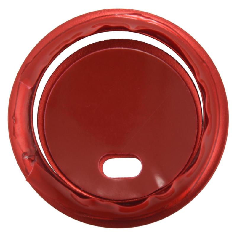 Push Start Button Cover: Red Anodized Aluminum 2-Piece Set - No Modification Required Keyless Engine Start Trim for Most Mazda 3 6 Axela ATENZA CX-3 CX-5 CX-9 MX-5 Interior Upgrade - Image 2