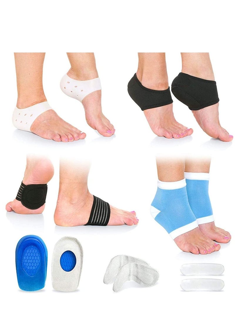 SYOSI Plantar Fasciitis Relief Foot Pain, Premium Planter Fasciitis Support, Gel Calcaneal Bone Spurs and Treatment Package, Compression Socks, Cuffs, Arch Support, Heel Pads - Image 1