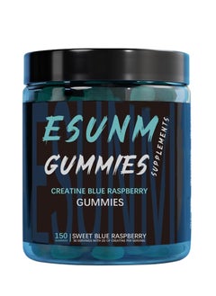 Wins Town Creatine Infused Gummies - Esunm Beast Bites Supplements -BLUE RASPBERRY  - Image 1