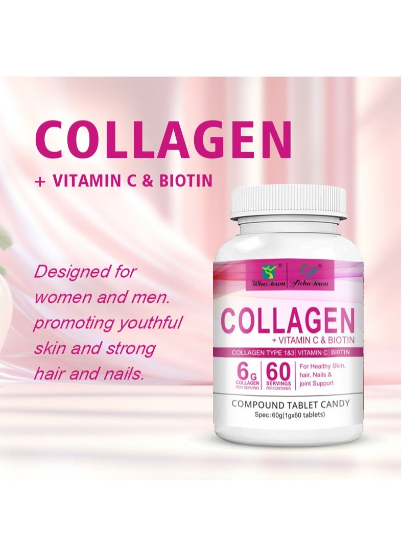 Wins Town Collagen Vitamin C Biotin For Healthy Skin Hair Nails  - Image 4