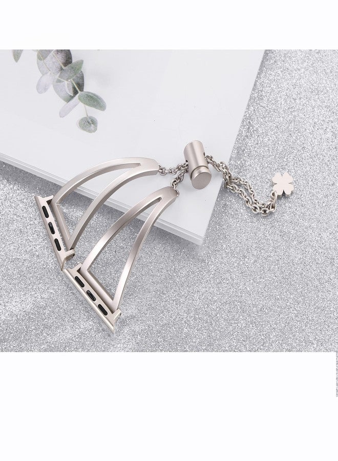 Secbolt Stainless Steel Bands Compatible with Apple Watch Band 38mm 40mm 41mm 42mm iWatch Series 10/9/SE/8/7/6/5/4/3/2/1, Dressy Metal Bangle Bracelet Women, Starlight - Image 4