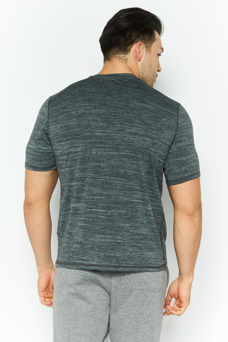 SKECHERS Men Sportswear Fit Short Sleeve Training T-Shirt, Light Grey Heather - Image 4