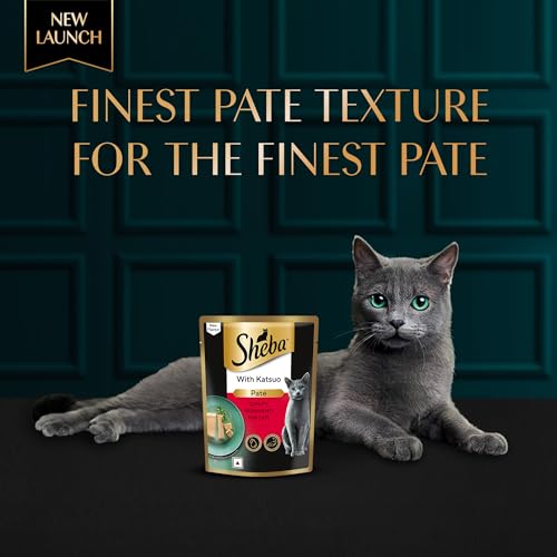 Sheba Pate Adult Wet Cat Food, Katsuo, 28 x 70g, Soft Pate Texture, Hydrating Food Crafted Ingredients, Balanced Nutrition for Healthy Cats​ - Image 4