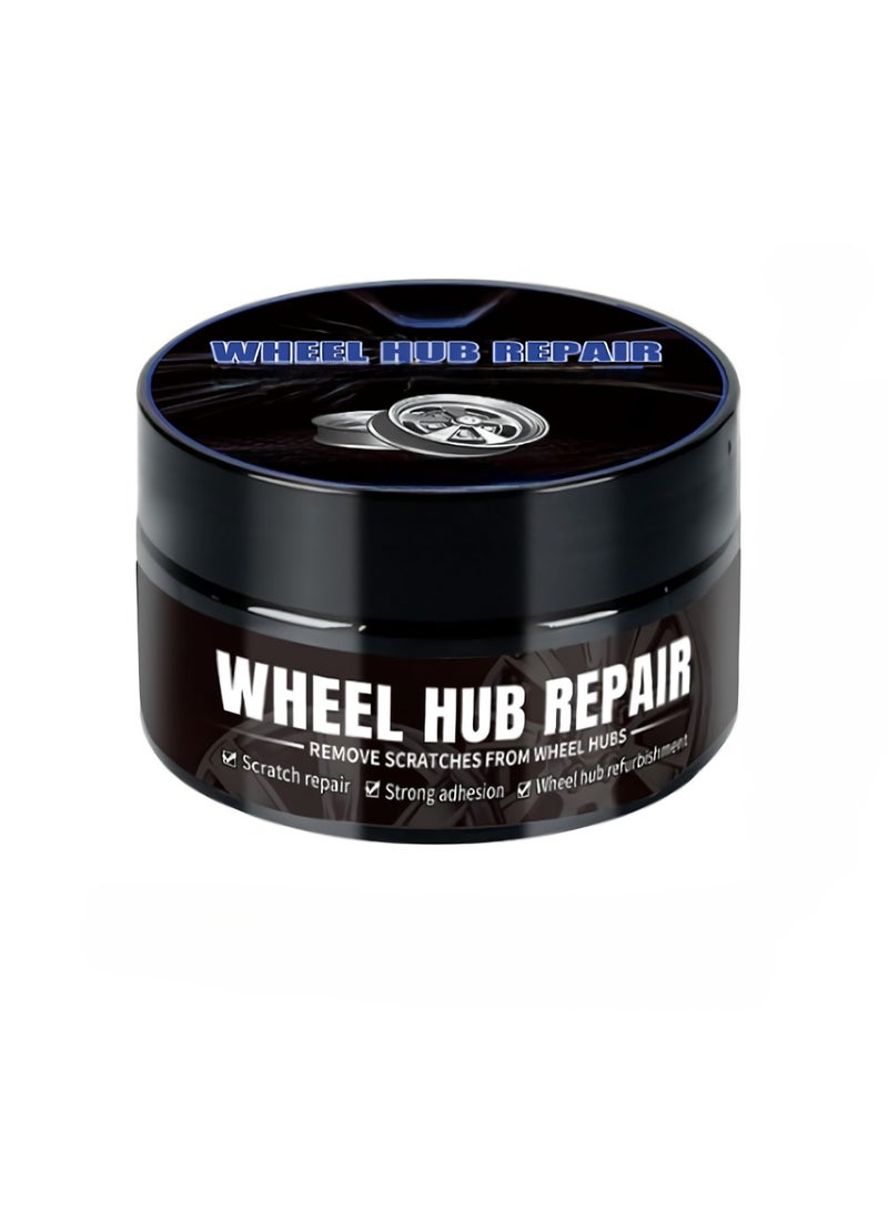 Generic Universal Wheel Restoration Kit, Aluminum Wheel Mark Remover, Multi Effect Rust Inhibitor Oxide Cream, Easy To Use Scratch Reducer Wheel Care Polish, (1pc, Black)  - Image 1