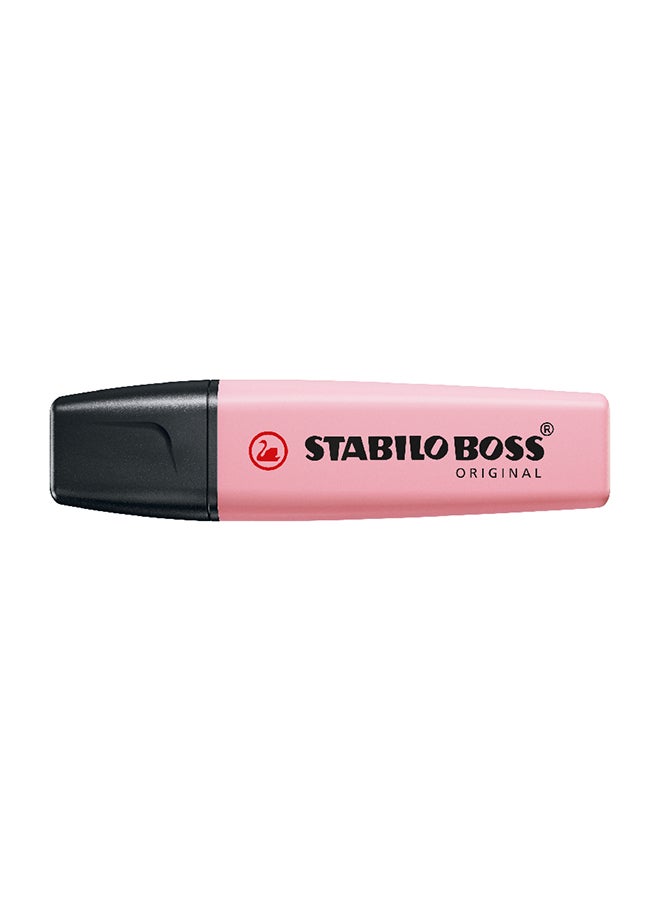 Boss Original Highlighter, Anti-Dry-Out Technology, for Journal Planner, Note Taking, Pack of 10 - Pink Blush