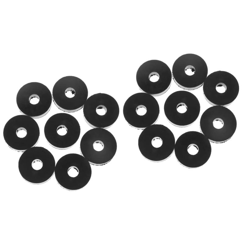 2 Pack 16 Pcs Abrasion Resistant Rubber Grommets Flat Washers Shock Absorption Easy Install - Image 1
