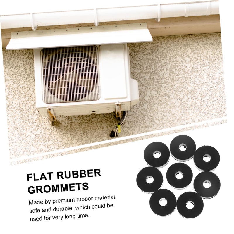 2 Pack 16 Pcs Abrasion Resistant Rubber Grommets Flat Washers Shock Absorption Easy Install - Image 5