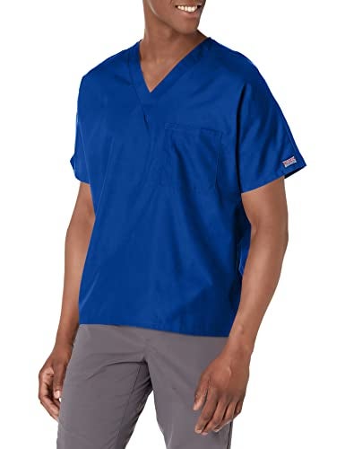 Cherokee Originals Unisex V-Neck Scrubs Shirt, Galaxy Blue, X-Large - Image 1