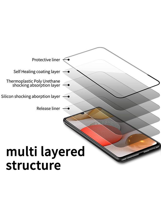 O Ozone Pack Of 2 for Samsung Galaxy A24 5G Screen Protector 9H Hardness Full Coverage Screen Guard HD Ultra-thin Tempered Glass Screen Protector - Black - Image 4