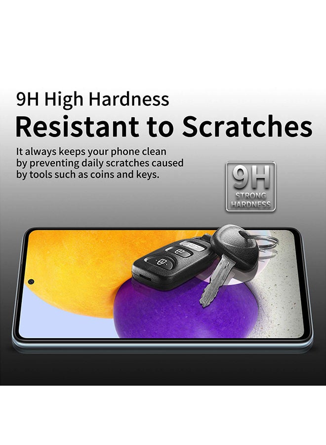 O Ozone Pack Of 2 for Samsung Galaxy A24 5G Screen Protector 9H Hardness Full Coverage Screen Guard HD Ultra-thin Tempered Glass Screen Protector - Black - Image 3