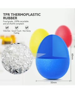 Cuken 3-Piece Hand Grip Strength Trainer, Stress Relief Ball for Adults and Kids, Wrist Rehab Therapy Hand Grip Equipment Ball Squishy Finger Resistance Exercise Squeezer  - Image 3