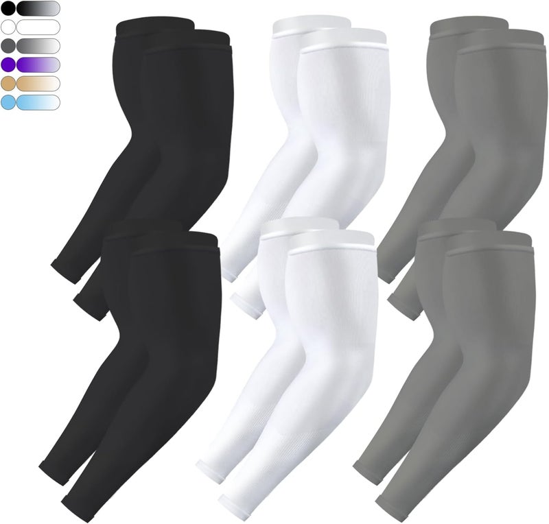 Feeke 4-Pairs Arm Sleeves for Men and Women - Tattoo Cover Up - Cooling Sports Sleeve for Basketball Golf Football - Image 1