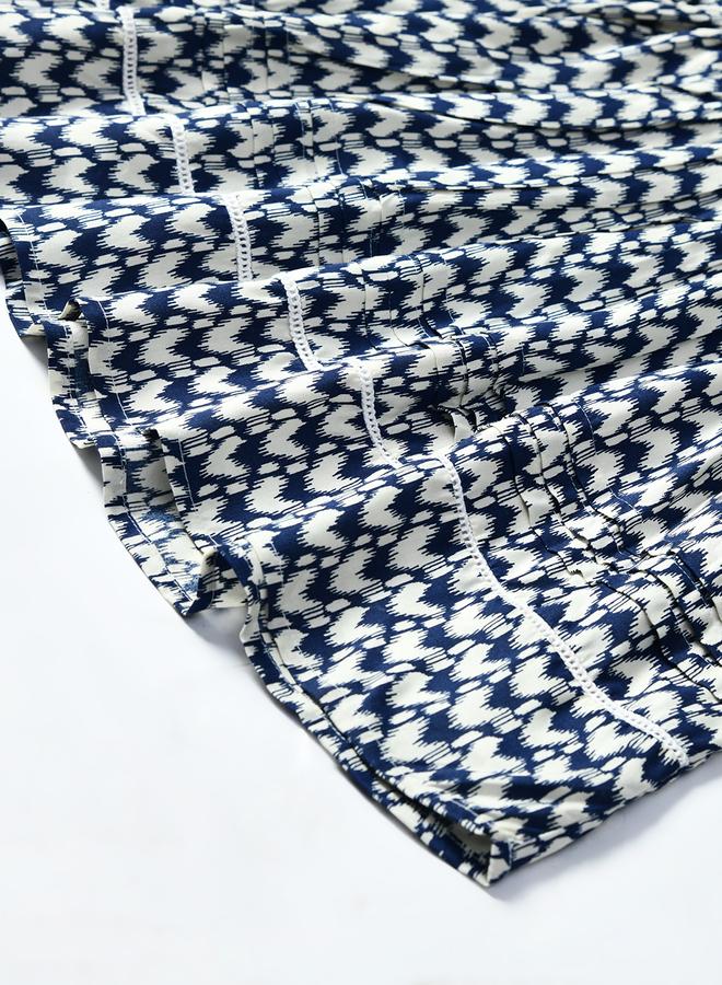 بيلا مودا فستان مكشكش مطبوع - Image 4