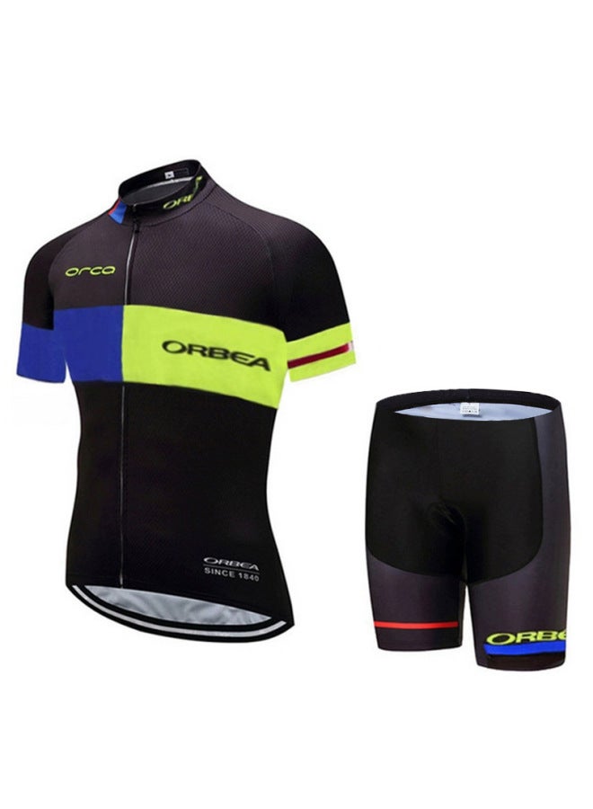 Tour De France Team Summer Short Sleeve Cycling Jersey Bib Set Children's Speed Skating Suit Racing Suit Karting Suit