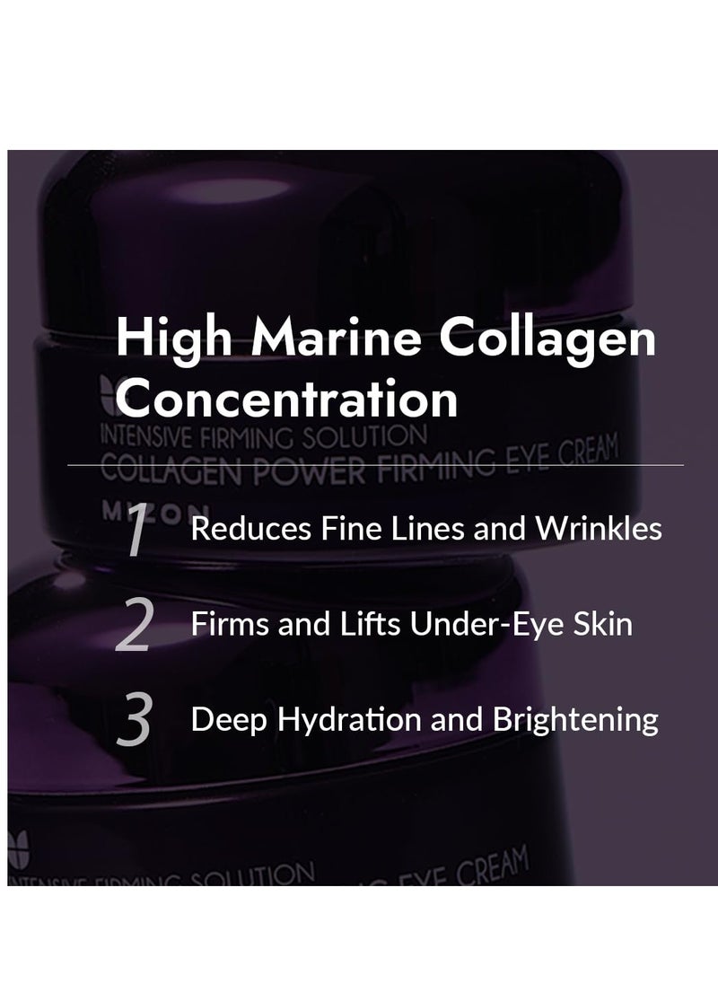 MIZON - MIZON Collagen Power Firming Eye Cream, Collagen, Anti-wrinkle, elastin booster, Moisturizing, skin elasticity with Hyaluronic Acid. (25ml, 0.84 FL oz) - Image 1