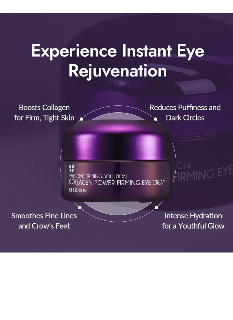 MIZON - MIZON Collagen Power Firming Eye Cream, Collagen, Anti-wrinkle, elastin booster, Moisturizing, skin elasticity with Hyaluronic Acid. (25ml, 0.84 FL oz) - Image 1