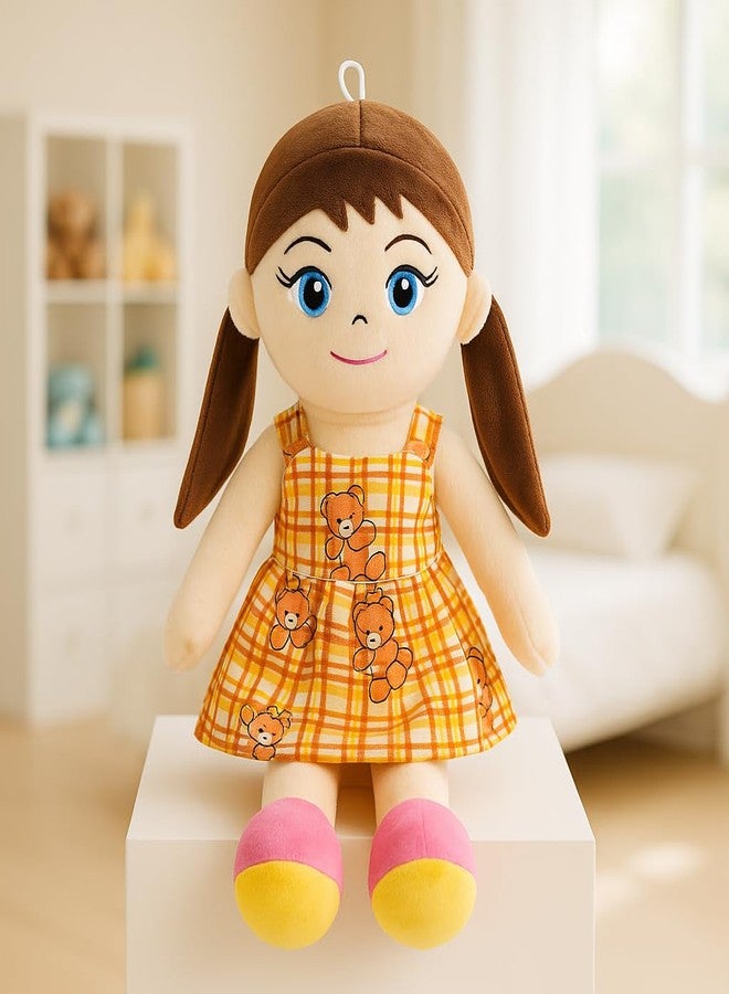 Babique Huggable Gudiya Ria Doll Soft Toy for Baby Girls/Kids | Washable & Super Soft Fabric Body|Stuffed Plush | Ideal Gift for Birthday/Rakhi/Raksha Bandhan - 45cm - Image 1