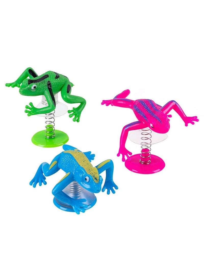 Jumping Frogs Plastic Multicolor 5.5cm 3-Pack