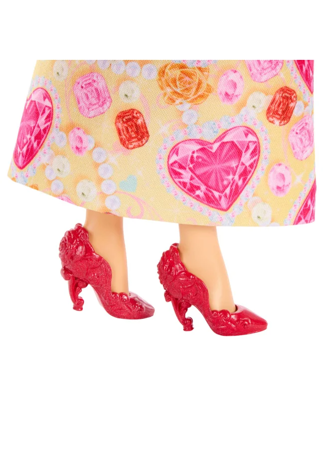 Disney  Princess Belle Fashion Doll & Accessories with 8 Surprises, Including Heart Gem Box, Ring for Child & 9 Pieces, Inspired by Movie  | Best Price UAE