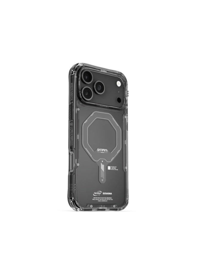 إسكينارما حافظة Skinarma Saido لجهاز iPhone 17 Pro Max مع حماية من السقوط بارتفاع 8 أقدام، TPU مضاد للاصفرار، مقاومة للخدوش 2H، واقي عدسة الكاميرا المرتفع وحلقة مغناطيسية Mag-Charge - أسود - Image 3