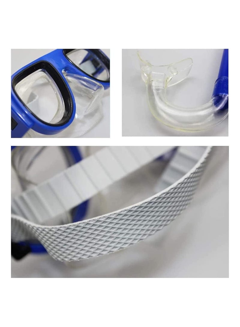 VIO Kids Swimming Underwater Professional Scuba Diving Mask Anti Fog Goggles Snorkeling Tube Set Snorkeling Equipment for Kids Green - Image 2
