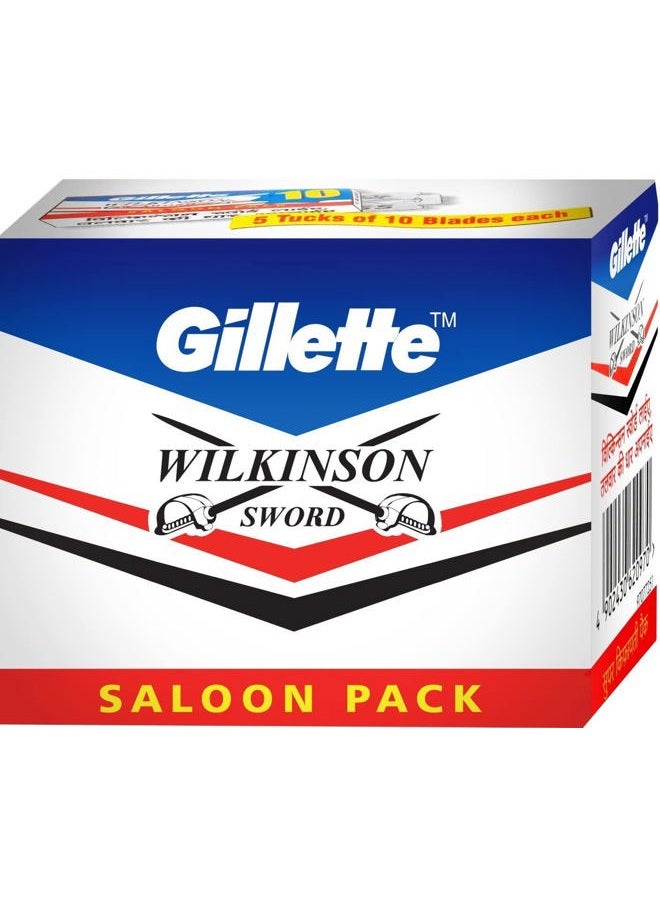 Gillette شفرات حلاقة جيليت 100 × ويلكنسون سورد مزدوجة الحافة بأمان - Image 1