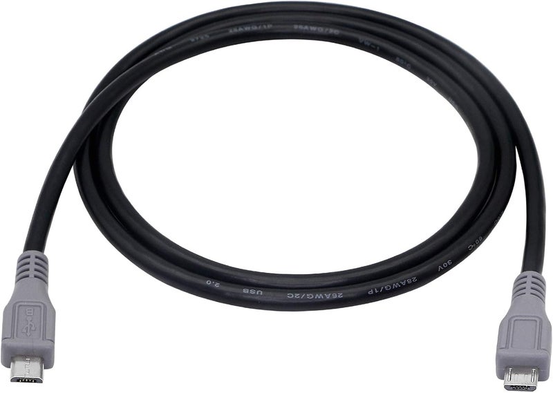 CERRXIAN USB Micro Male to Micro Male OTG Adapter Cable 1m - Image 1