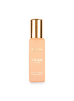 BellaVita Luxury GLAM Eau de Parfum Travel Size Edition 20 ml  LongLasting Mini Perfumes for Women  Notes Rose Orange Zest  Vanilla  Compact Pocket Perfume for Women  CrueltyFree Perfume