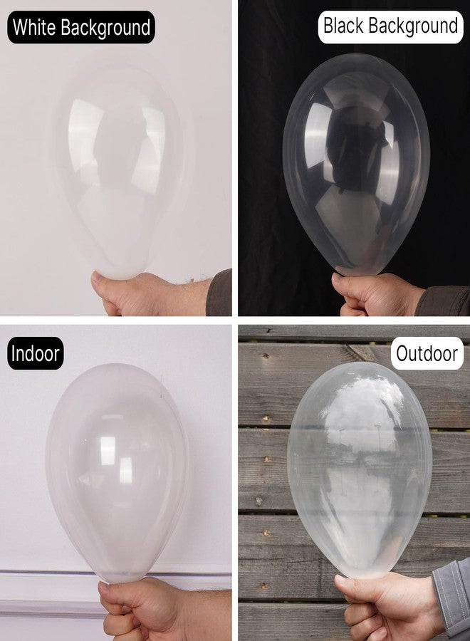 PartyWoo Clear Balloons 101 pcs 12 Inch Transparent Bubble Latex Helium Balloons for Graduation Wedding Engagement Anniversary Baby Shower Gender Reveal Birthday Party Decorations Clear-Y2 - Image 2