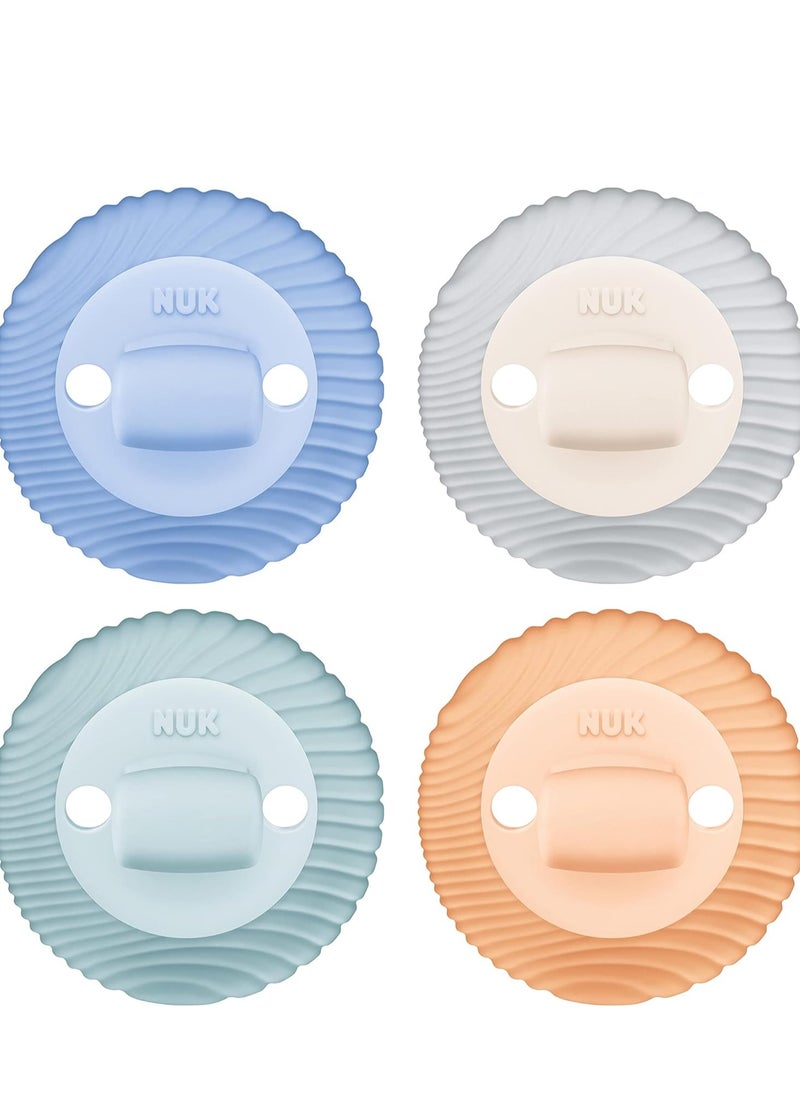 NUK - NUK Comfy Duet 100% Silicone Soother 2-in-1 Pacifier and Teether 0-12 Months - Image 1