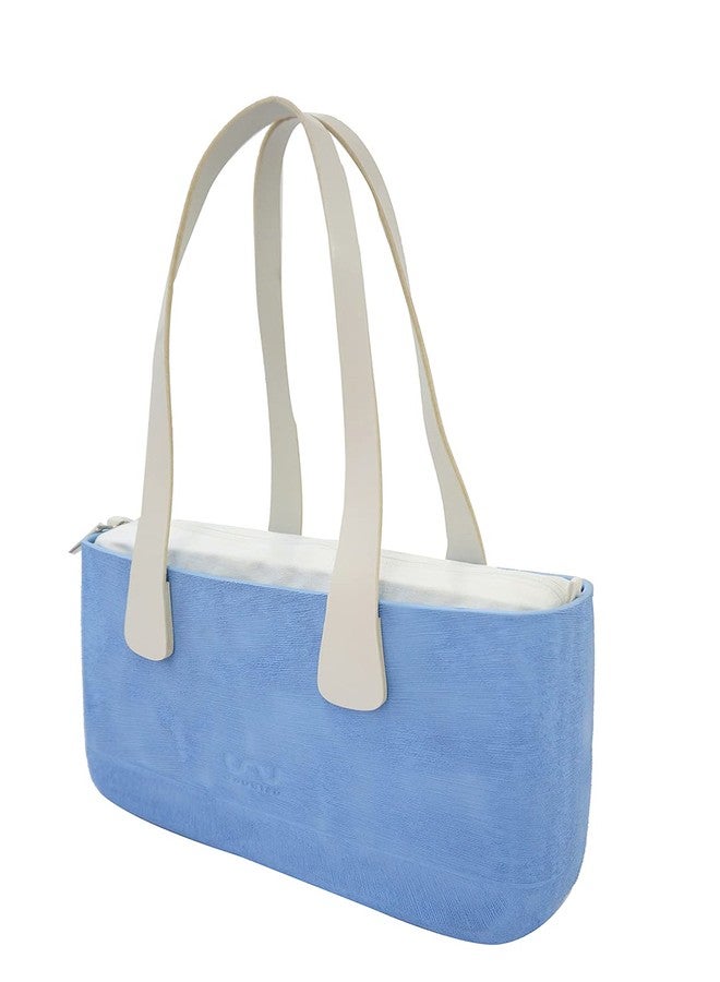 doubleu Ladies Hand Brush Bag - Medium - Powder Blue - Image 4