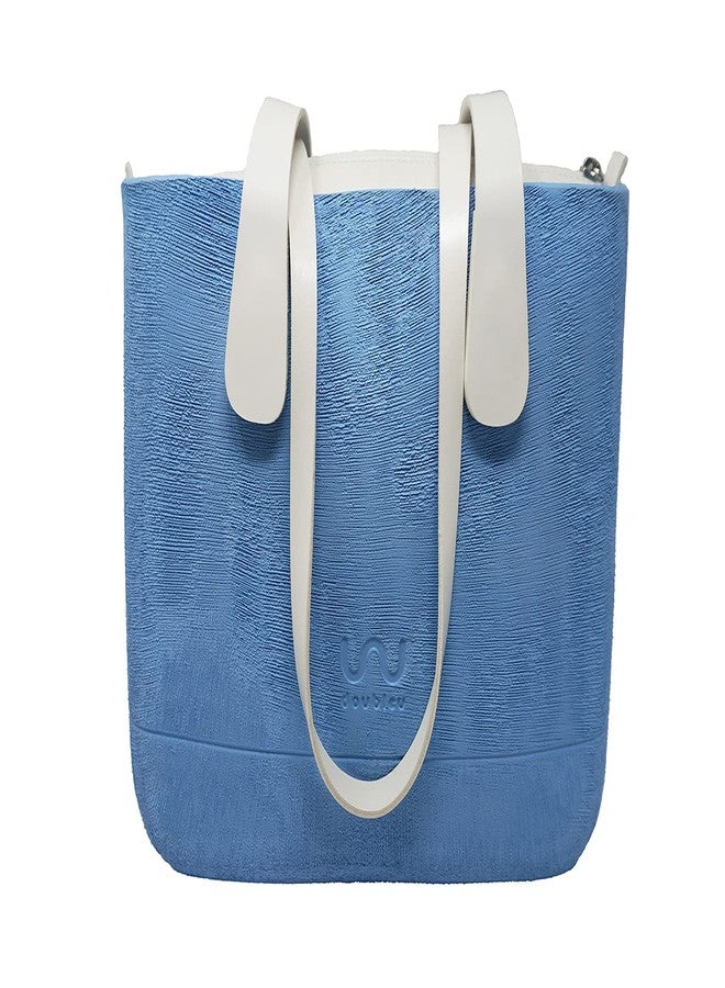 doubleu Ladies Hand Brush Bag - Medium - Powder Blue - Image 1