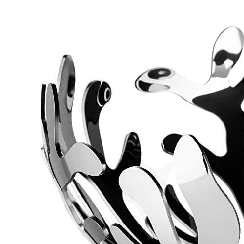 Alessi "Mediterraneo" Fruit Bowl in 18/10 Stainless Steel Mirror Polished, Silver - ESI01/25 - Image 3