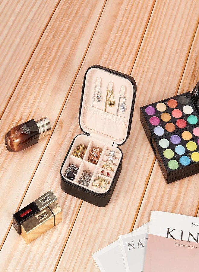SUKHRUP Jewellery organizers Storage Case Zipper Storage Box With Dividers Mini Jewelry Organizer Box For Women Travel Ring, Pendant, Earring, Necklace (MULTICOLOR) - Image 2